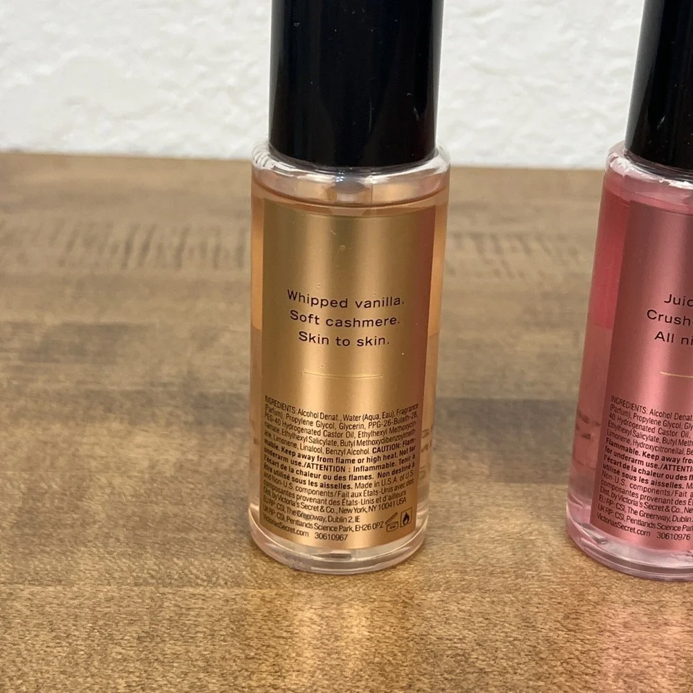 Victoria's Secret Fragrance Mist Lot Bare Vanilla, Pure Seduction, Velvet Petals